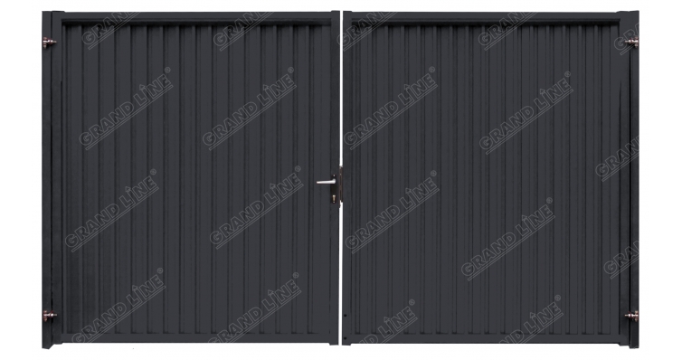 Ворота Estet 2,0х3,6 RAL 7024 изображение, анонсные картинки товара