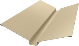 Планка ендовы верхней 115х30х115 0,5 Satin с пленкой RAL 1015 светлая слоновая кость (2м) изображение, анонсные картинки товара