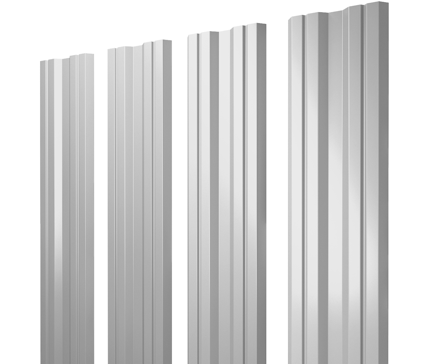 Штакетник Twin с прямым резом 0,45 Drap TX RAL 9003 сигнальный белый изображение, анонсные картинки товара