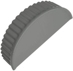 Заглушка торцевая универсальная 125 мм RAL 7005 изображение, анонсные картинки товара