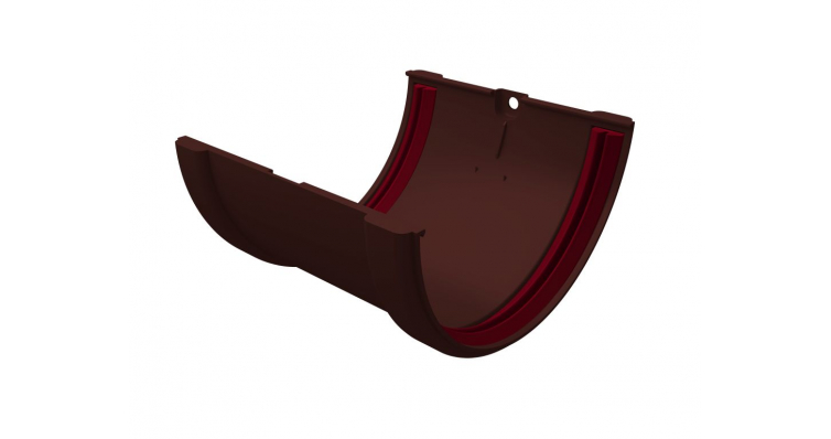 Соединитель желобов Классика 120 ПВХ Grand Line шоколадный (RAL 8017) изображение, анонсные картинки товара