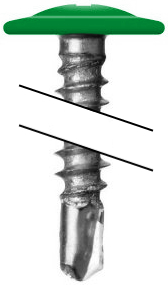 Саморез ПШС 4,2х19 RAL 6037 (1000) изображение, анонсные картинки товара
