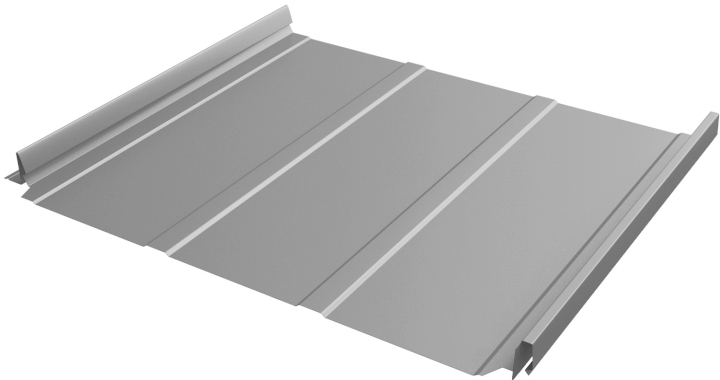 Кликфальц Pro Line 0,45 PE RAL 9006 бело-алюминиевый изображение, анонсные картинки товара