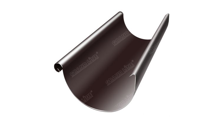 Желоб полукруглый Optima 125мм 3м RAL 8017 шоколад изображение, анонсные картинки товара