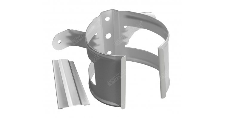 Кронштейн трубы на дерево Optima 90мм RAL 9003 изображение, анонсные картинки товара