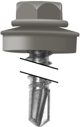 Саморез кровельный Daxmer 4,8х29 RAL 7038 (250) сверло №1 изображение, анонсные картинки товара
