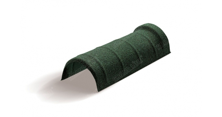 Конек полукруглый одинарный Mtile темно-зеленый изображение, анонсные картинки товара