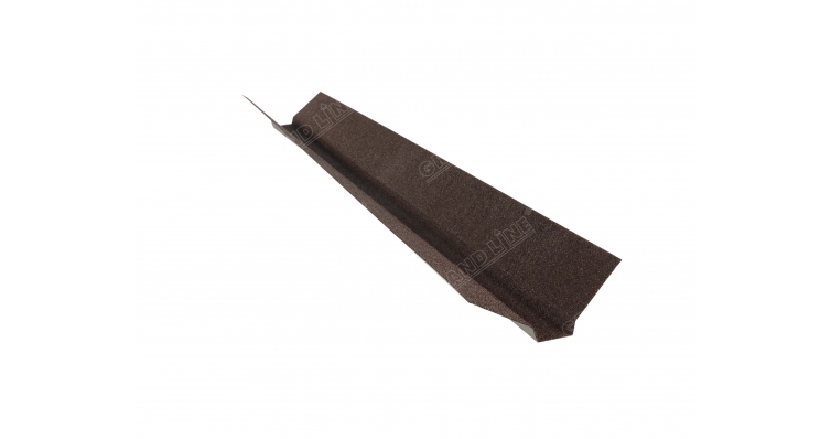 Декоративная планка ендовы КЧ GL шоколад _Barcelona new, Roman, длина 1,25 м изображение, анонсные картинки товара