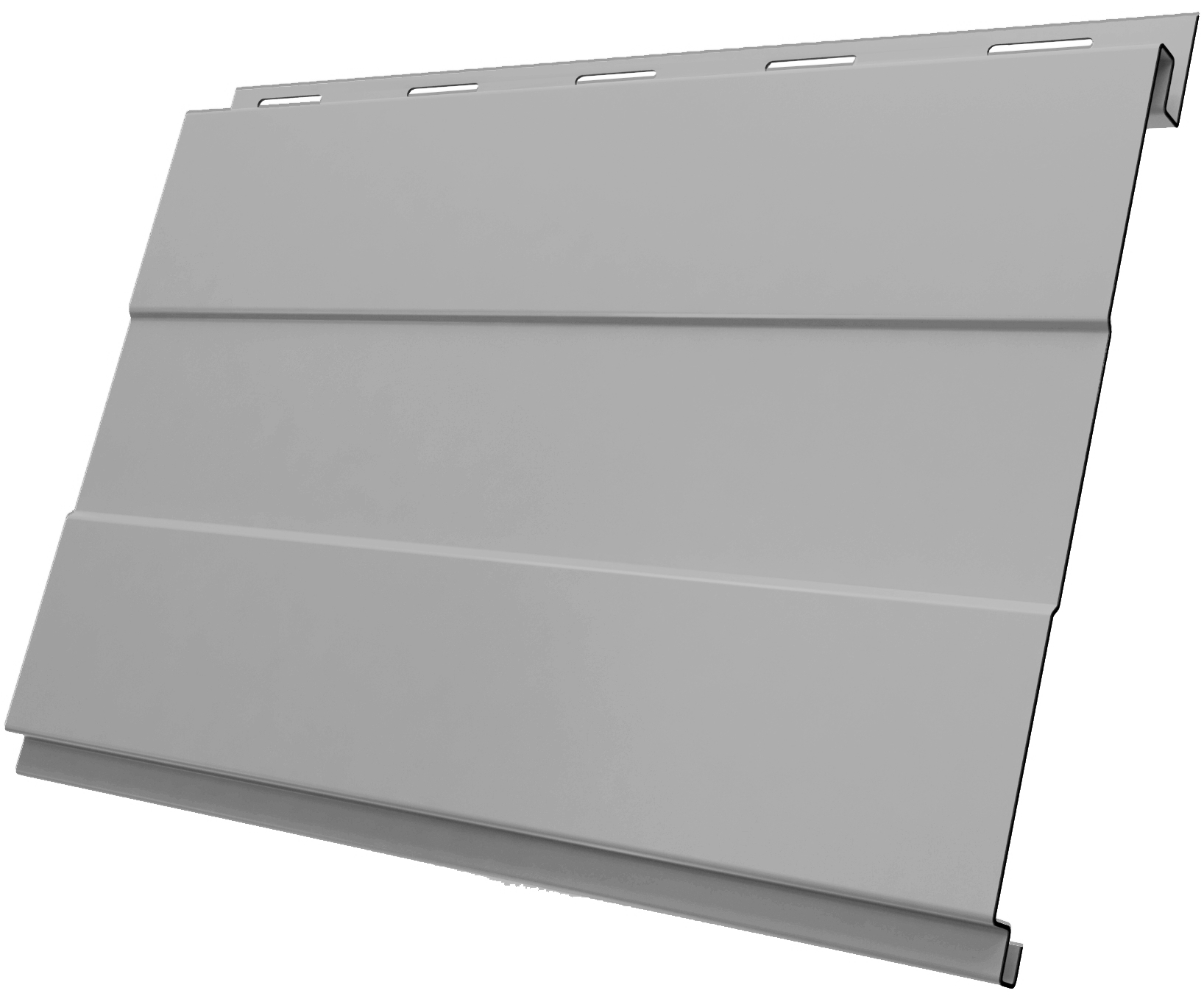 Вертикаль 0,2 prof 0,5 Satin с пленкой RAL 9006 бело-алюминиевый изображение, анонсные картинки товара