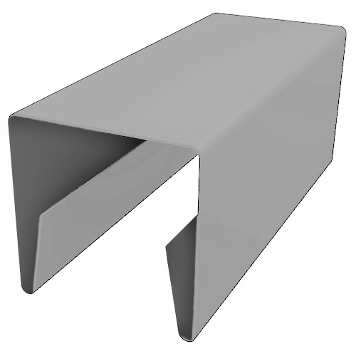 Планка П-образная заборная 20 0,5 Zn (2м) изображение, анонсные картинки товара