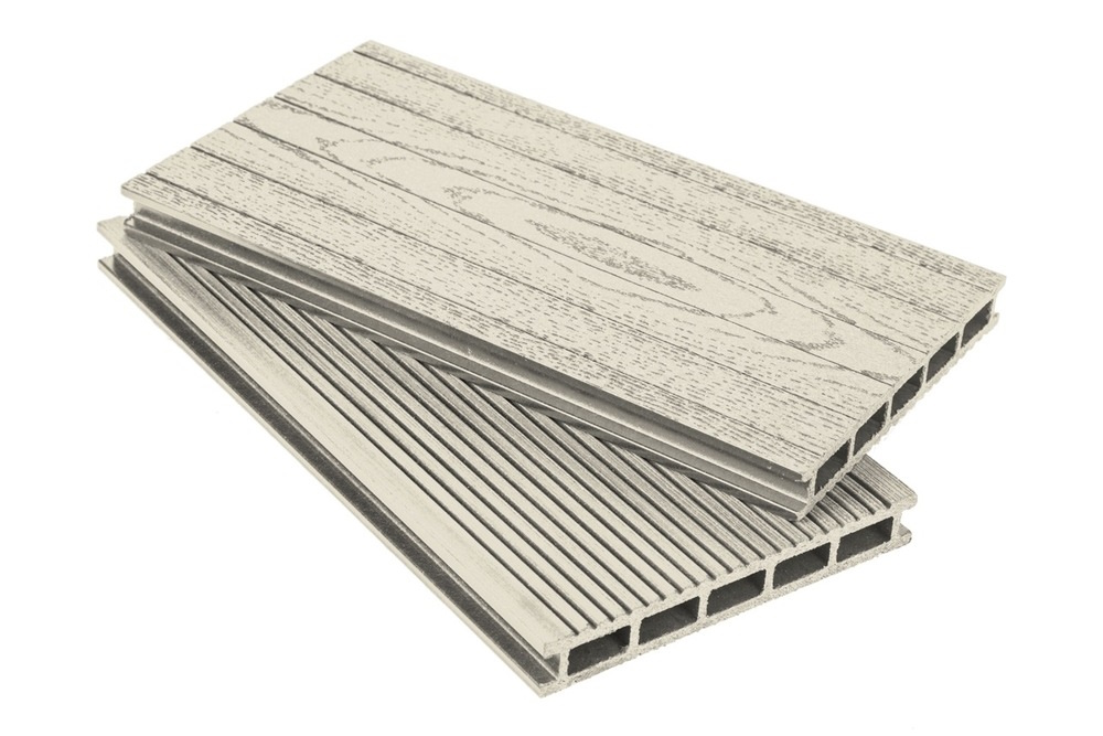 Террасная доска Grand Line 160мм вельвет и тиснение Слоновая кость 4м (БШТ) изображение, анонсные картинки товара