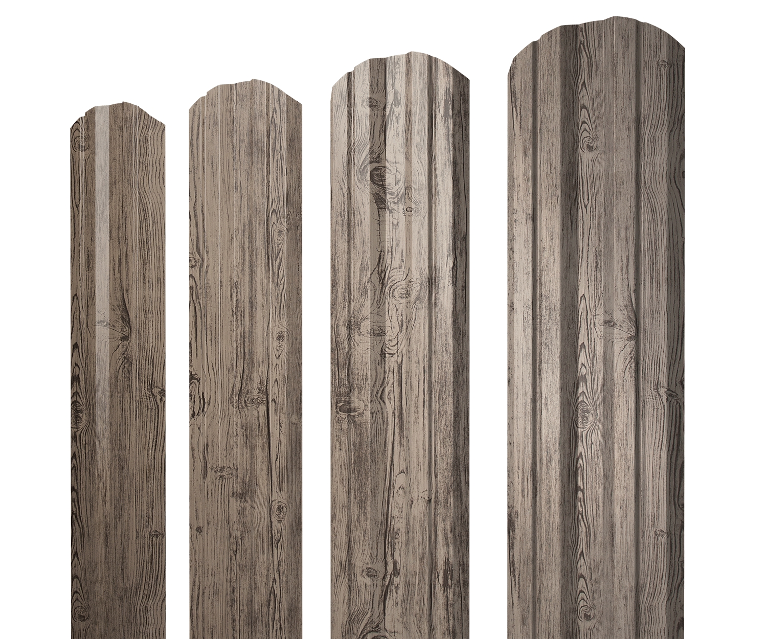 Штакетник Twin фигурный 0,45 Print-Double Elite White Wood изображение, анонсные картинки товара