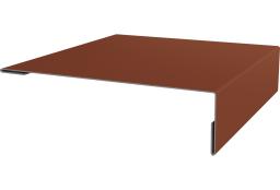 Планка мансардная 0,5 Satin с пленкой RAL 8004 терракота (3м) изображение, анонсные картинки товара