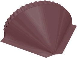 Заглушка конусная PE RAL 3005 красное вино изображение, анонсные картинки товара