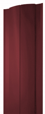 Штакетник Круглый с прямым резом 0,45 PE RAL 3003 рубиново-красный изображение, анонсные картинки товара
