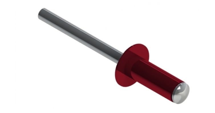 Заклепка вытяжная 3,2х8 RAL 3005 (ал/ст) изображение, анонсные картинки товара