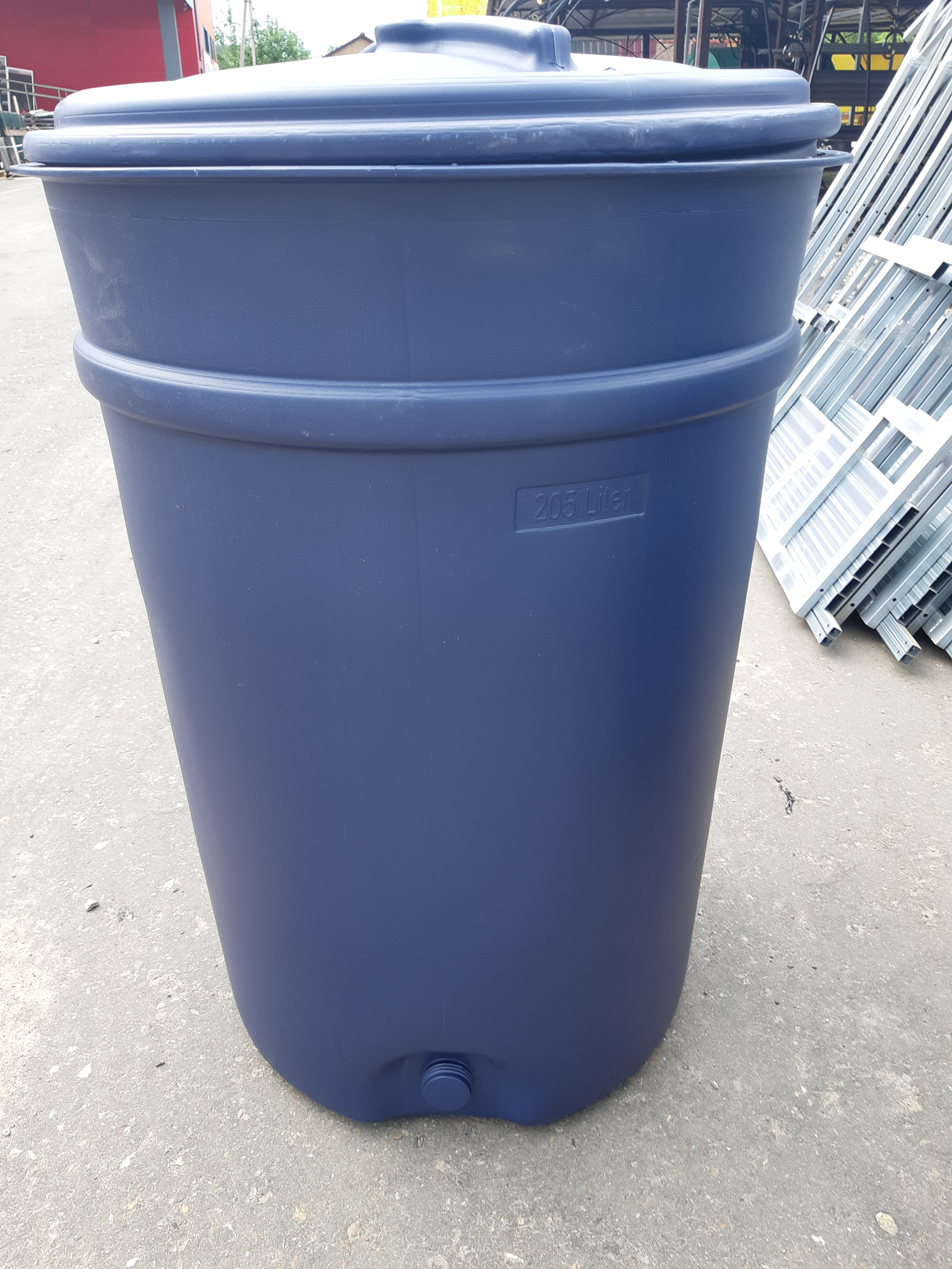 Бак круглый с крышкой 205 л изображение, анонсные картинки товара