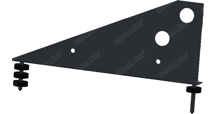 Кронштейн снегозадержателя универсальный Optima RAL 7024 изображение, анонсные картинки товара