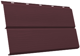 ЭкоБрус new 3D 0,5 PE с пленкой RAL 3005 красное вино изображение, анонсные картинки товара