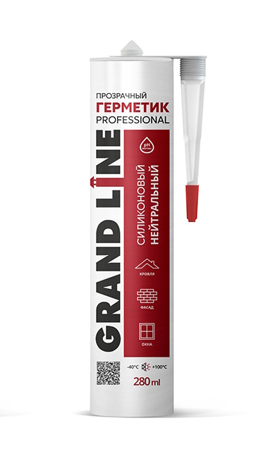 Герметик Grand Line Professional силиконовый нейтральный прозрачный 280мл изображение, анонсные картинки товара