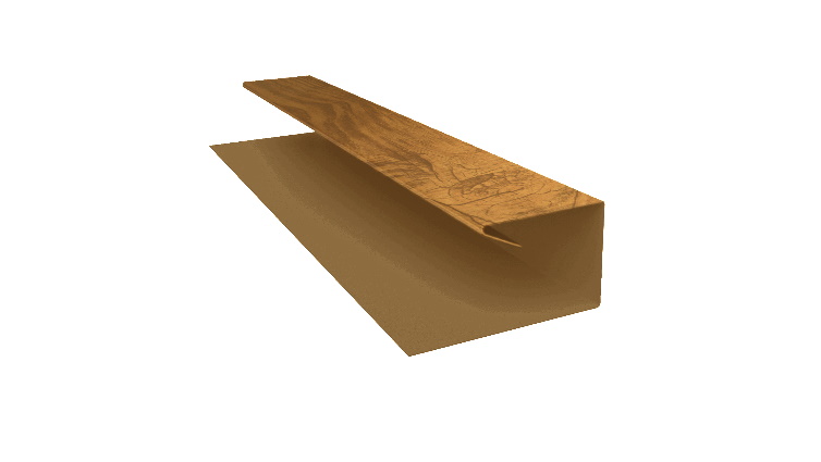Планка П-образная БХ new 0,45 Print Premium Golden Wood (2м) изображение, анонсные картинки товара