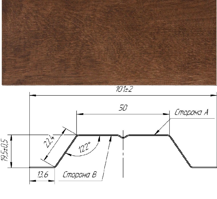 Штакетник П-образный A с прямым резом 0,45 Print-Double Elite Antique Wood изображение, анонсные картинки товара