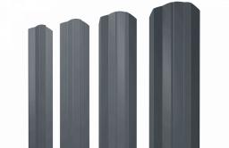 Штакетник М-образный А фигурный 0,45 Drap-double TX RAL 7024 мокрый асфальт изображение, анонсные картинки товара