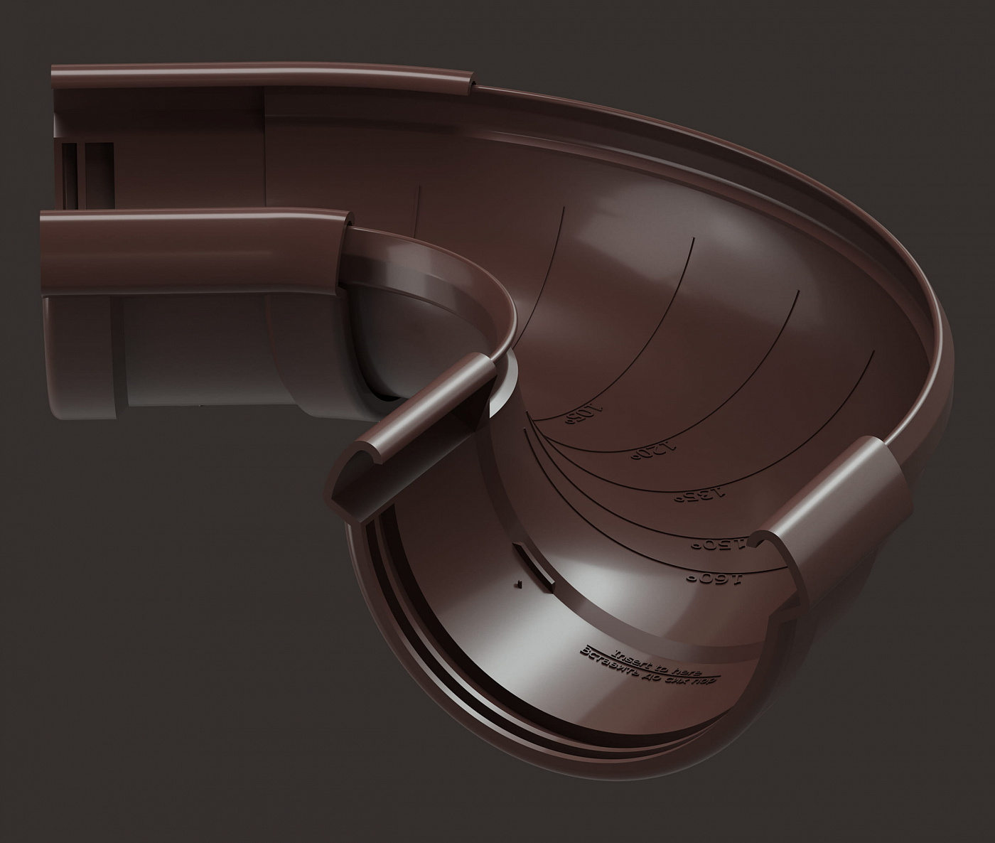 Döcke LUX Угол регулируемый 60˚-160˚ (Шоколад) изображение, анонсные картинки товара