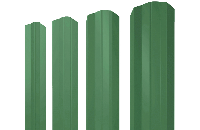 Штакетник М-образный В фигурный 0,45 PE RAL 6002 лиственно-зеленый изображение, анонсные картинки товара