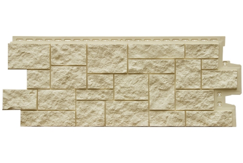 Фасадная панель Grand Line Дикий камень Classic бежевый изображение, анонсные картинки товара