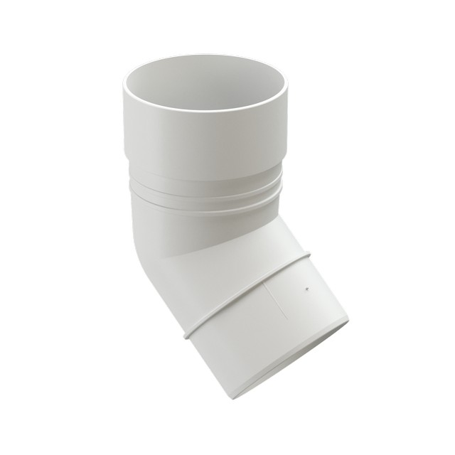 Döcke STANDARD Колено 80 мм * 45˚ (Белый) изображение, анонсные картинки товара