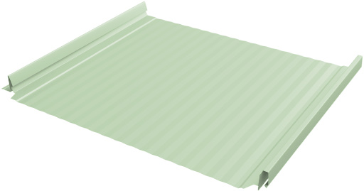 Кликфальц Pro Gofr 0,45 PE RAL 6019 бело-зеленый изображение, анонсные картинки товара