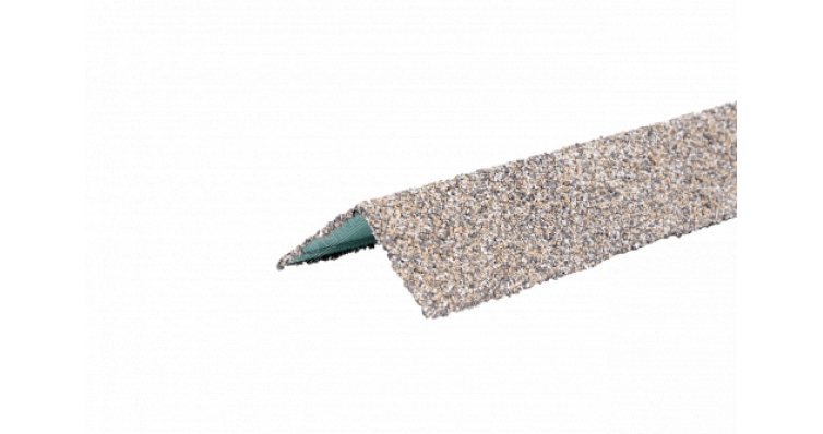 ТЕХНОНИКОЛЬ HAUBERK уголок металлический внешний, серо-бежевый изображение, анонсные картинки товара