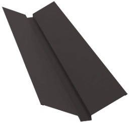 Планка ендовы верхней 115х30х115 0,45 Drap-double TX RR 32 темно-коричневый (3м) изображение, анонсные картинки товара