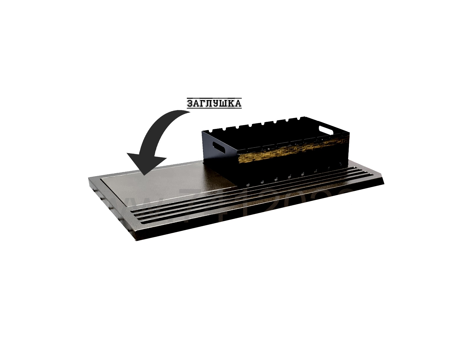 Заглушка из металла для смены топки для серии Лофт изображение, анонсные картинки товара