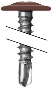Саморез ПШС 4,2х19 RAL 8012 (1000) изображение, анонсные картинки товара