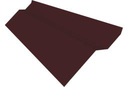 Планка примыкания внакладку Фартук S6 пристенный накладной 0,45 Drap TX RAL 3005 красное вино (2м) изображение, анонсные картинки товара