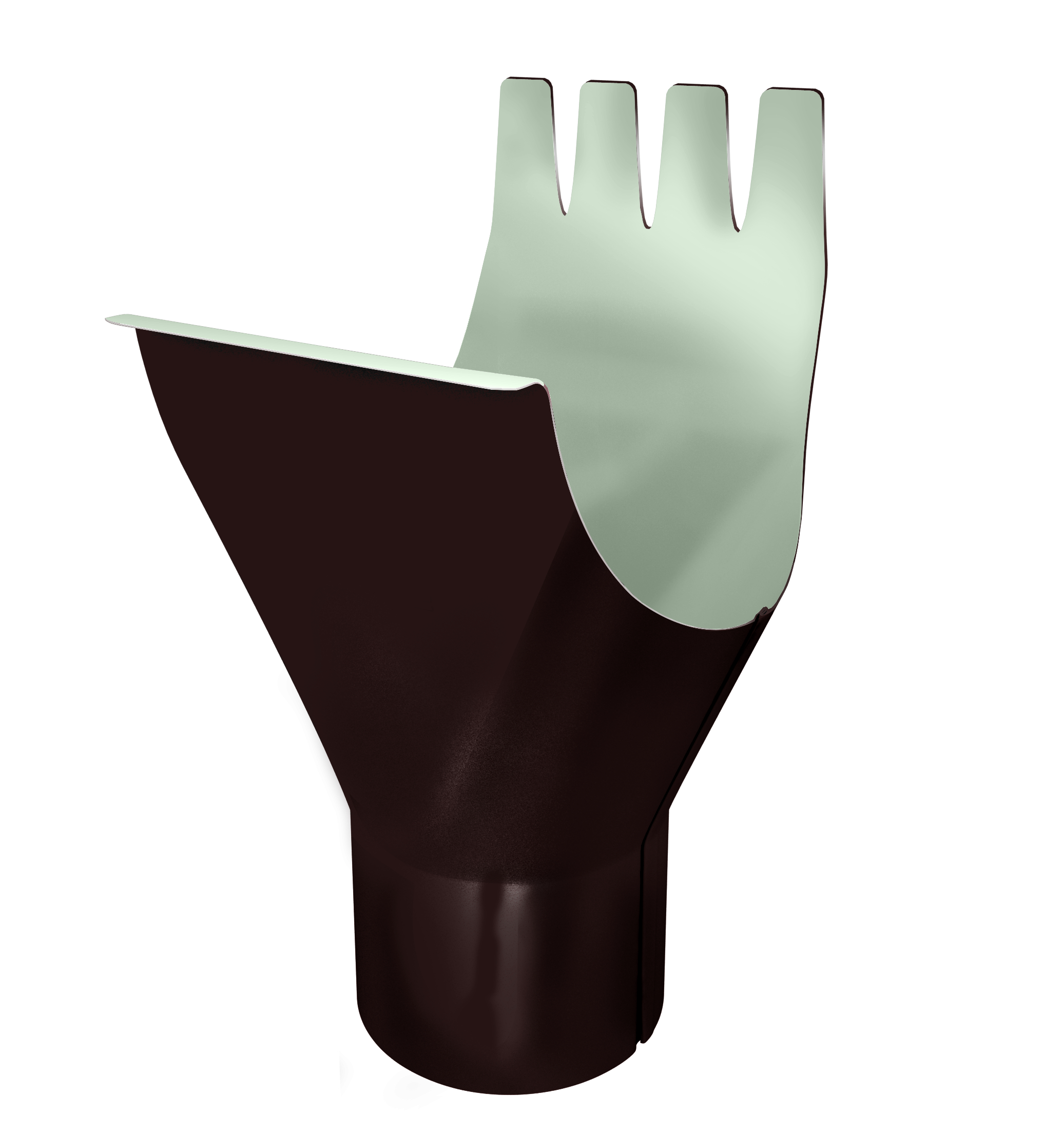 Воронка Optima 150/100мм RAL 8017 изображение, анонсные картинки товара