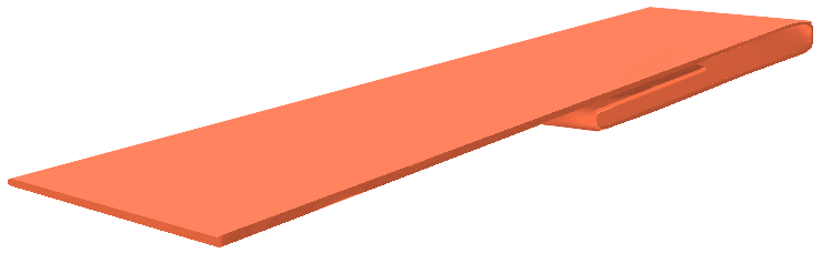 Планка финишная БХ new 0,45 PE с пленкой RAL 2004 оранжевый (3м) изображение, анонсные картинки товара