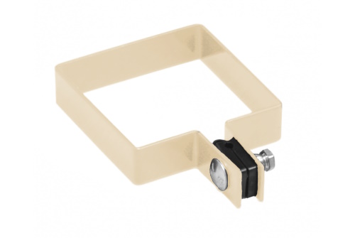 Крепление хомут крайний 80х80 RAL 1014 изображение, анонсные картинки товара