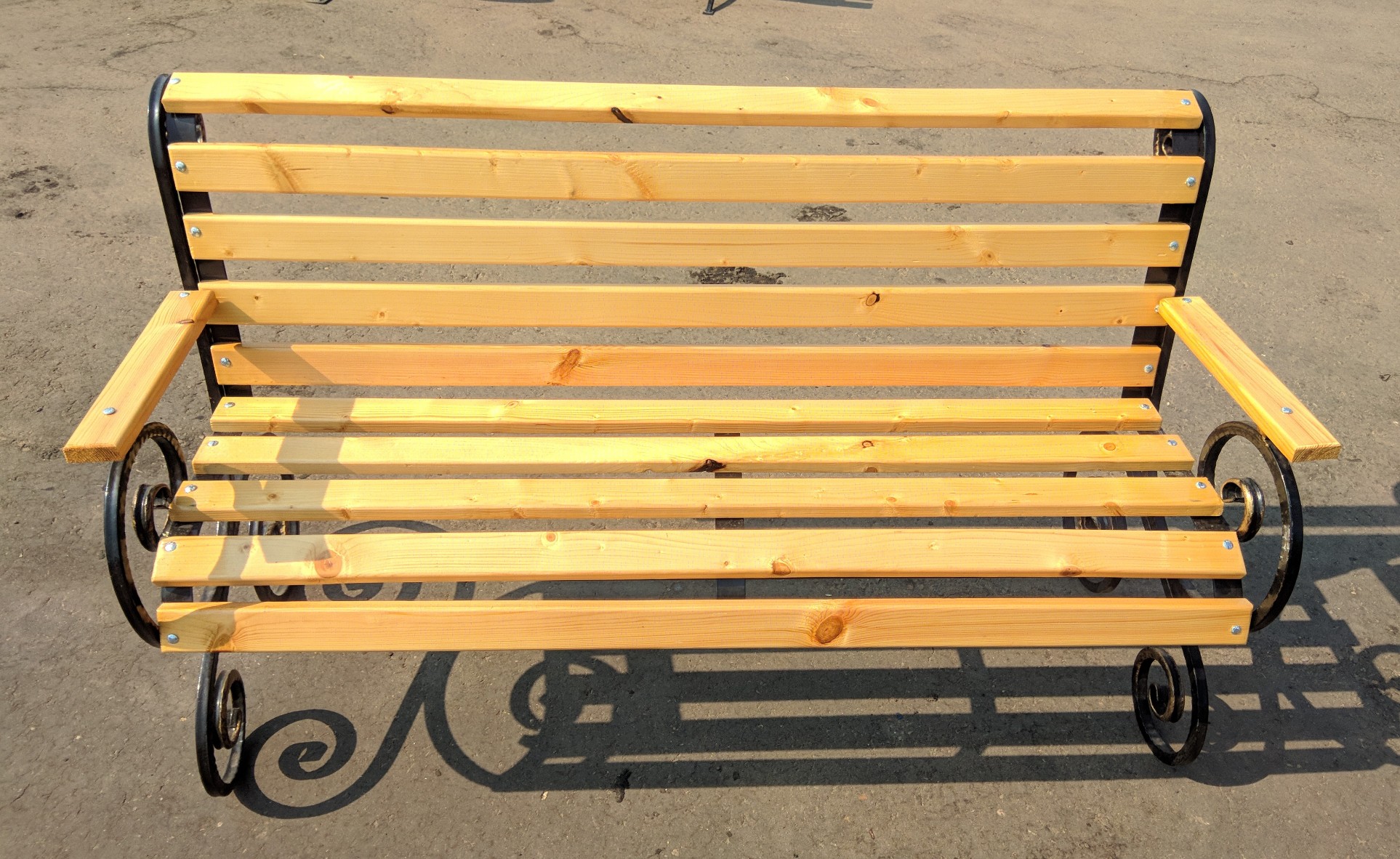 Скамейка №6 (1.5м) с деревом изображение, анонсные картинки товара