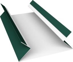 Планка угла внутреннего составная верхняя 0,5 Satin с пленкой RAL 6005 зеленый мох (2м) изображение, анонсные картинки товара