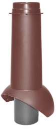 Выход канализации коньковый Krovent Pipe-cone красный изображение, анонсные картинки товара