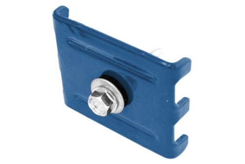 Крепление Скоба и саморез 5,5х32 RAL 5005 изображение, анонсные картинки товара