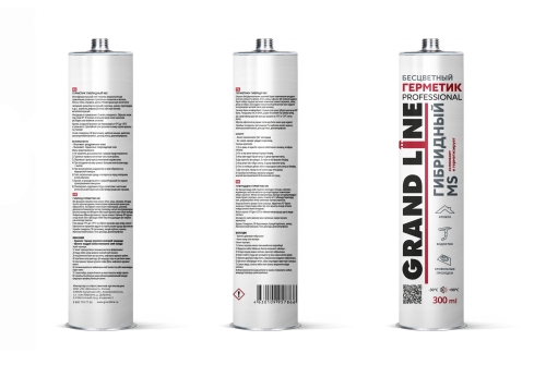 Герметик Grand Line Professional гибридный MS бесцветный 300мл изображение, анонсные картинки товара