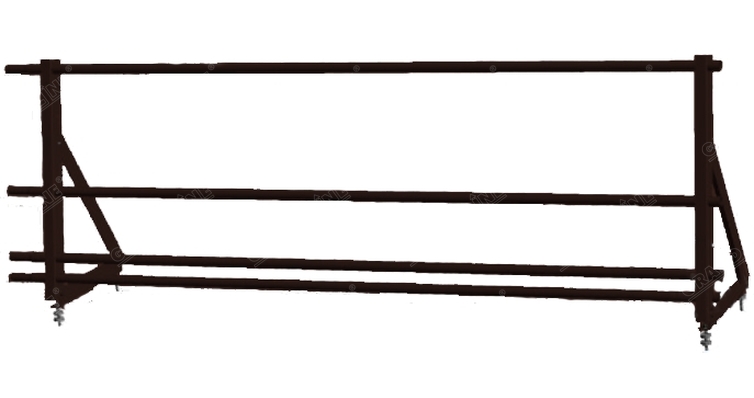 Ограждение кровельное со снегозадержателем Optima 0,65х2м RAL 8017 изображение, анонсные картинки товара