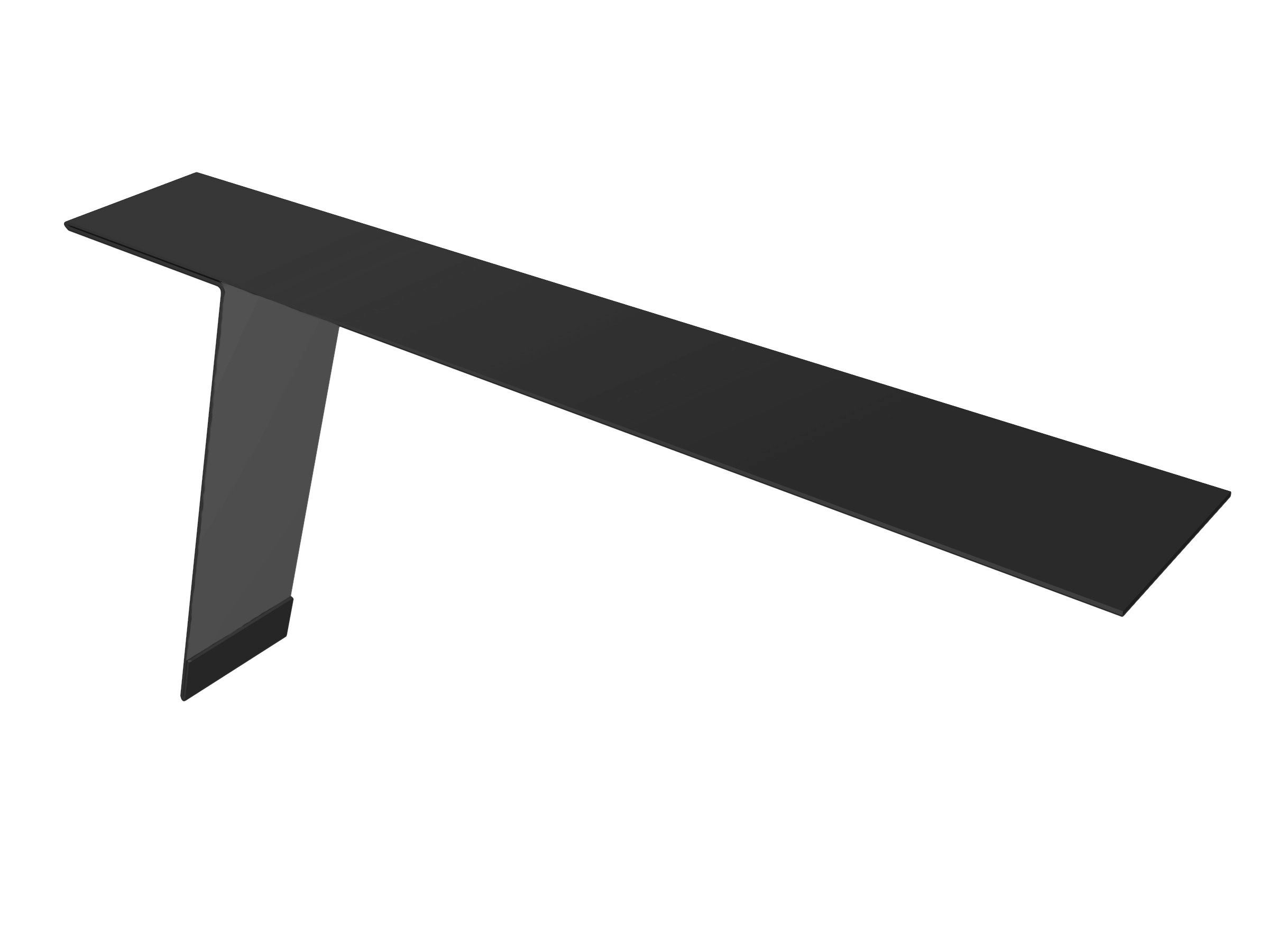 Планка карнизная фальц Grand Line 130х80 0,5 Rooftop Matte RAL 9005 черный изображение, анонсные картинки товара