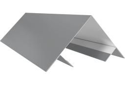 Планка угла внешнего составная верхняя 0,5 Satin с пленкой RAL 7004 сигнальный серый (2м) изображение, анонсные картинки товара