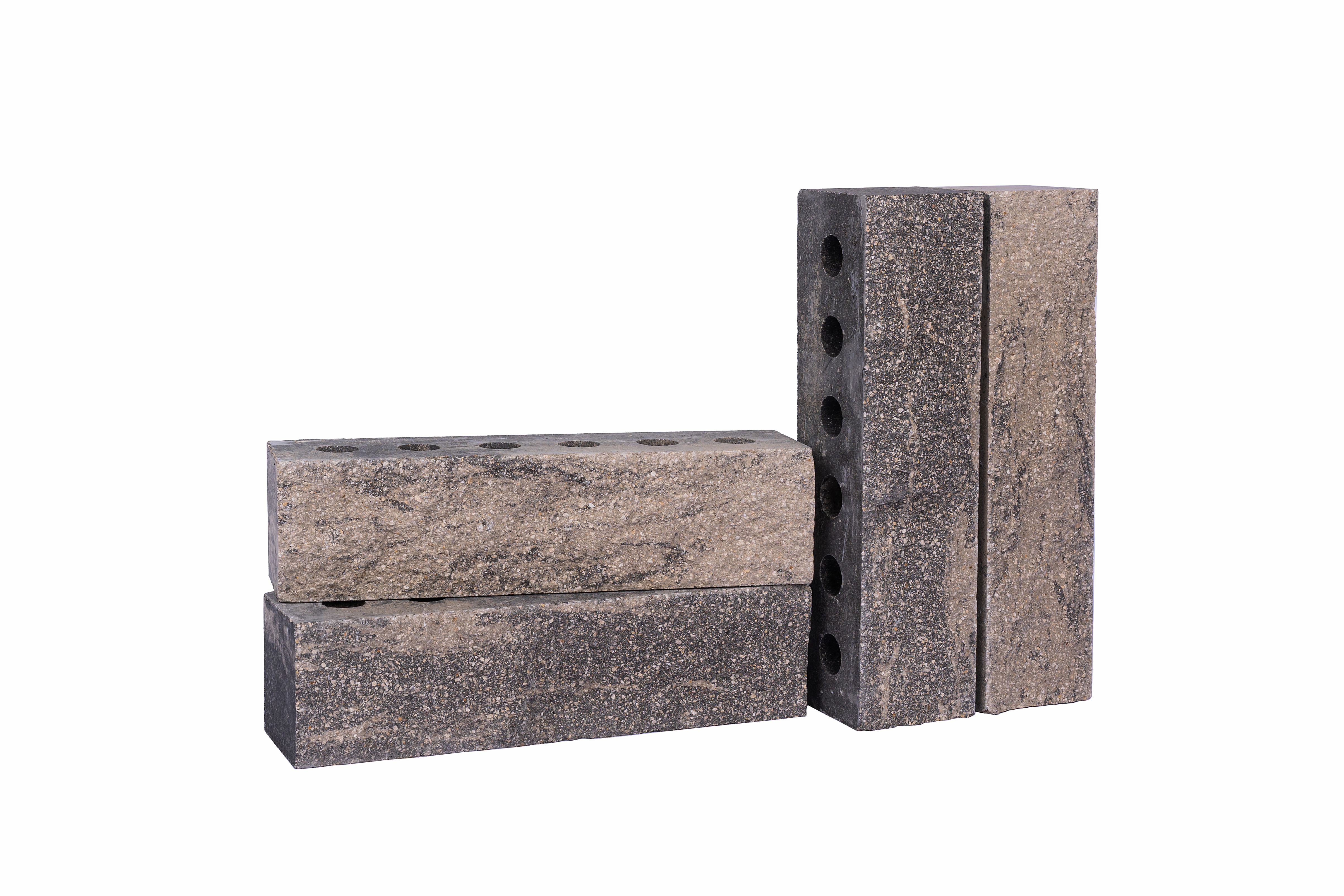 Кирпич облицовочный "Серый Обсидиант" колотый изображение, анонсные картинки товара