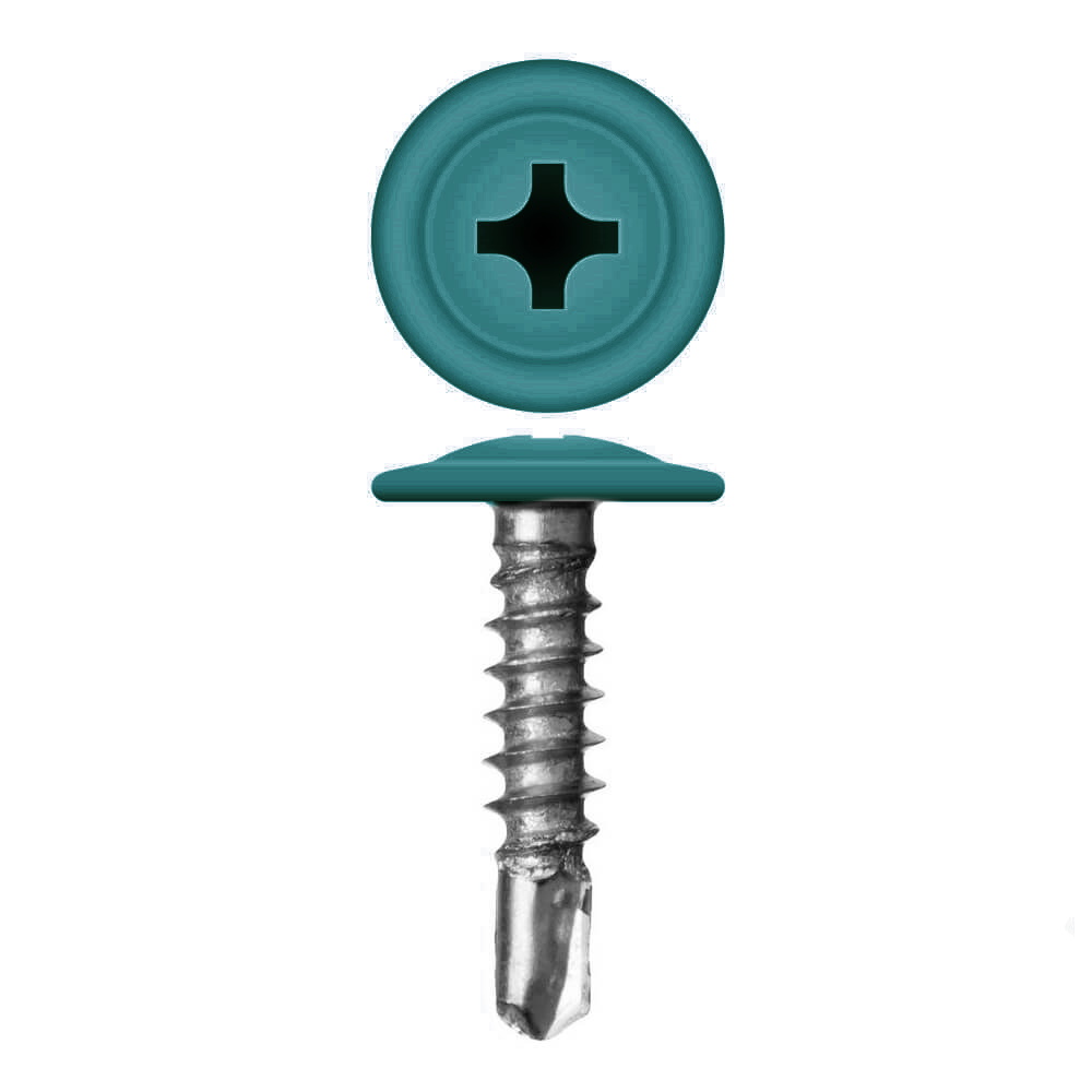 Саморез ПШC 4,2х16 RAL 5021 (30х200 шт.) изображение, анонсные картинки товара